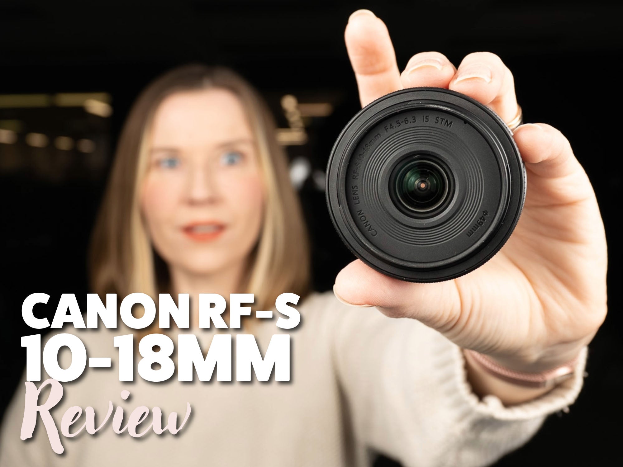 Ikelite President and CEO Jean Rydberg pictured with the Canon RF-S 10-18mm lens