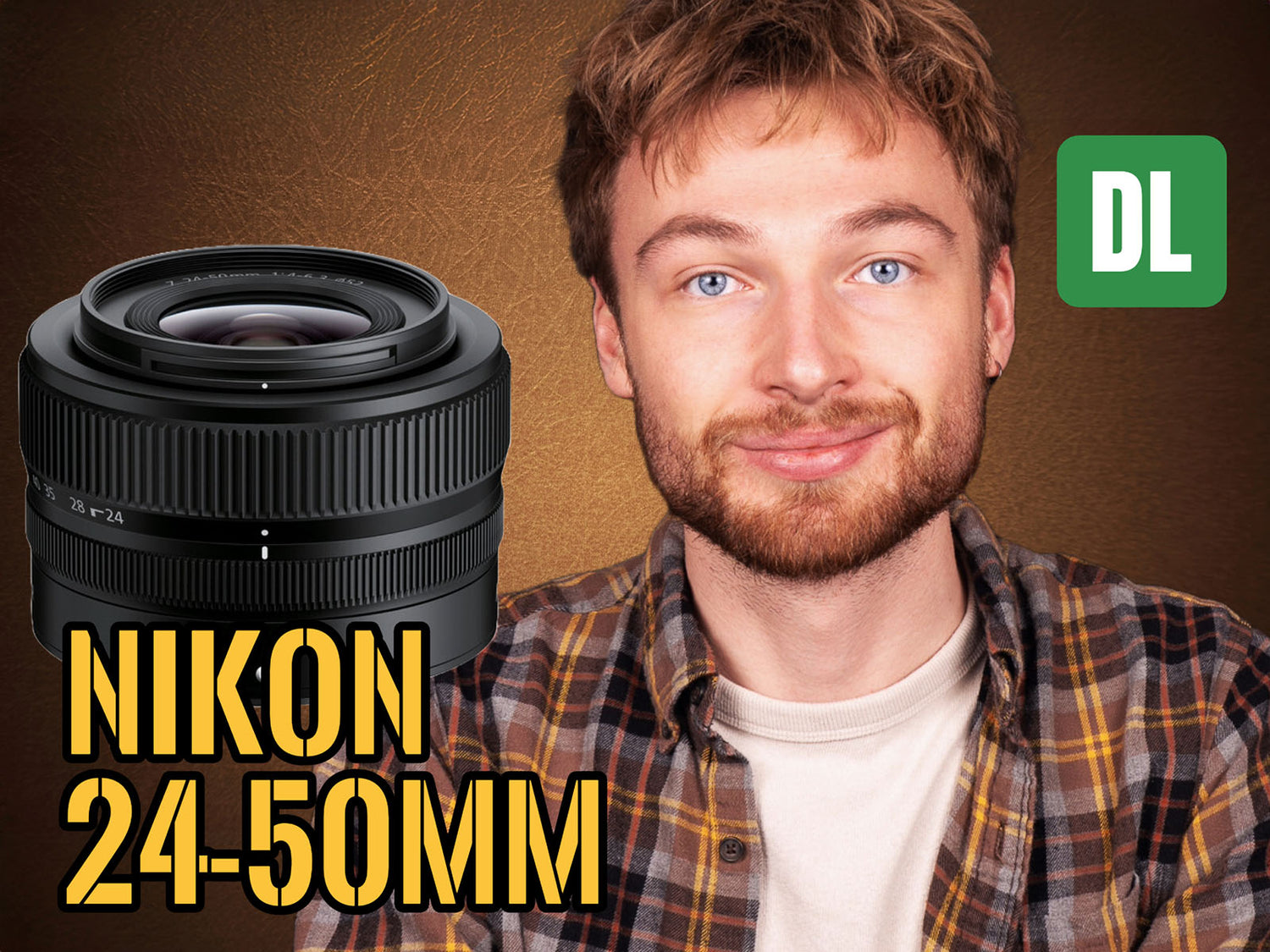 Ikelite Video Producer Logan Wood pictured with the Nikon 24-50mm lens for the Ikelite 200DL underwater housing lens assembly guide