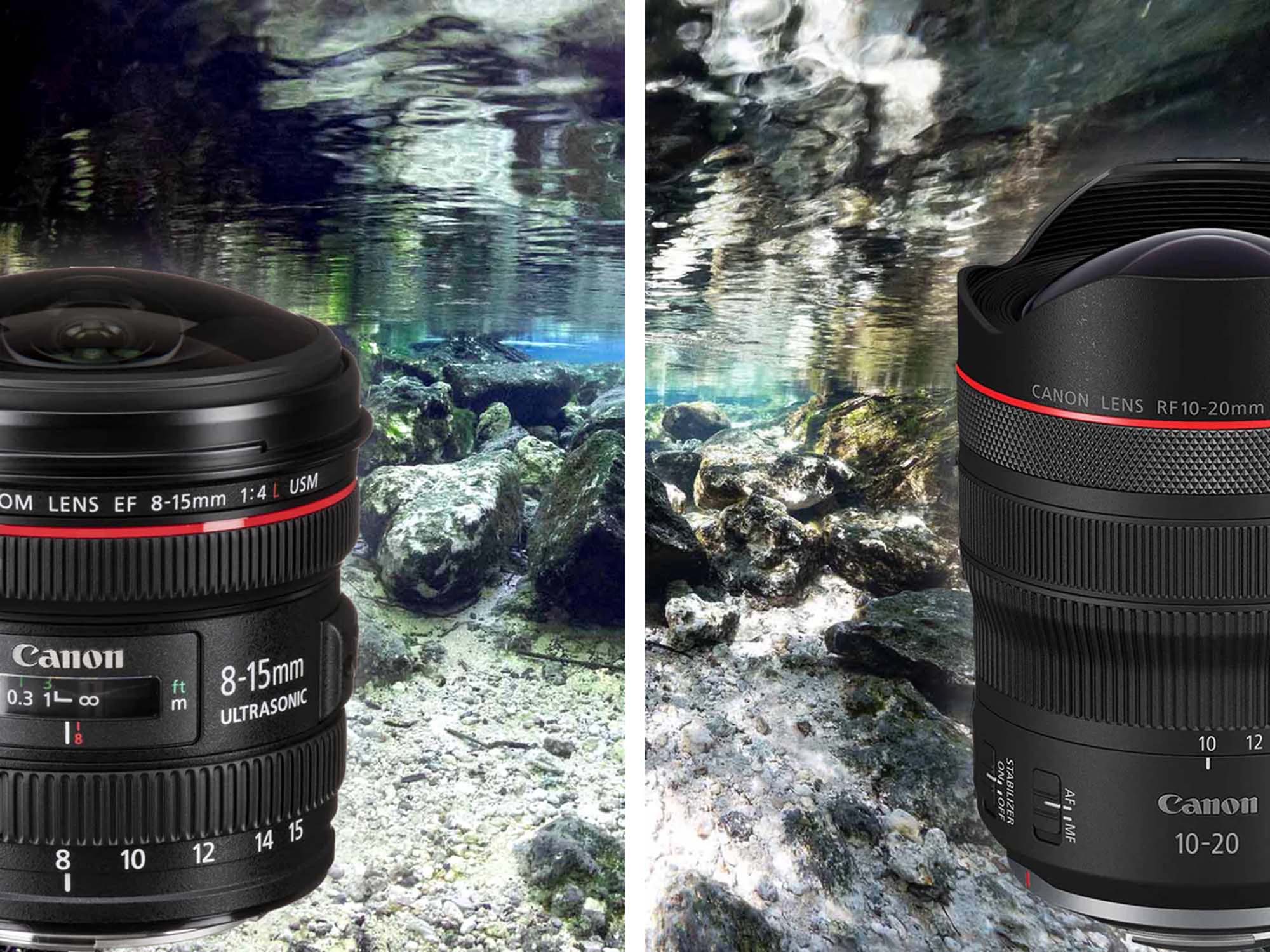 Underwater Edge Sharpness Comparison: Canon EF 8-15mm Fisheye vs Canon RF 10-20mm