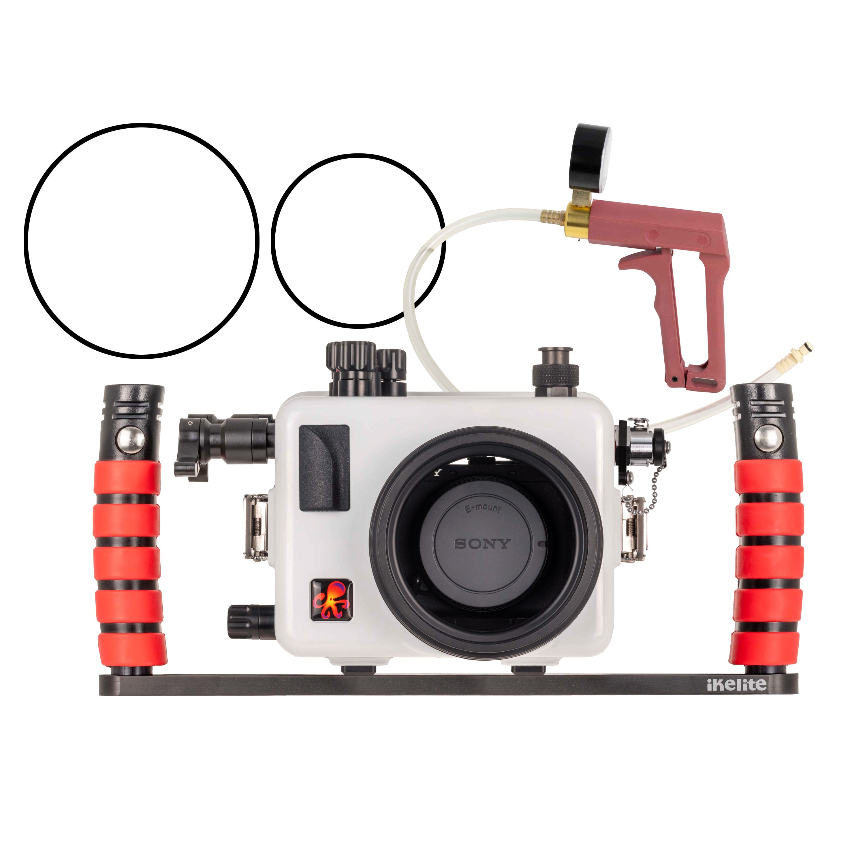 Ikelite 200DLM/E Underwater Housing for Sony Alpha a6700 Deluxe Version with Handles & Vacuum System