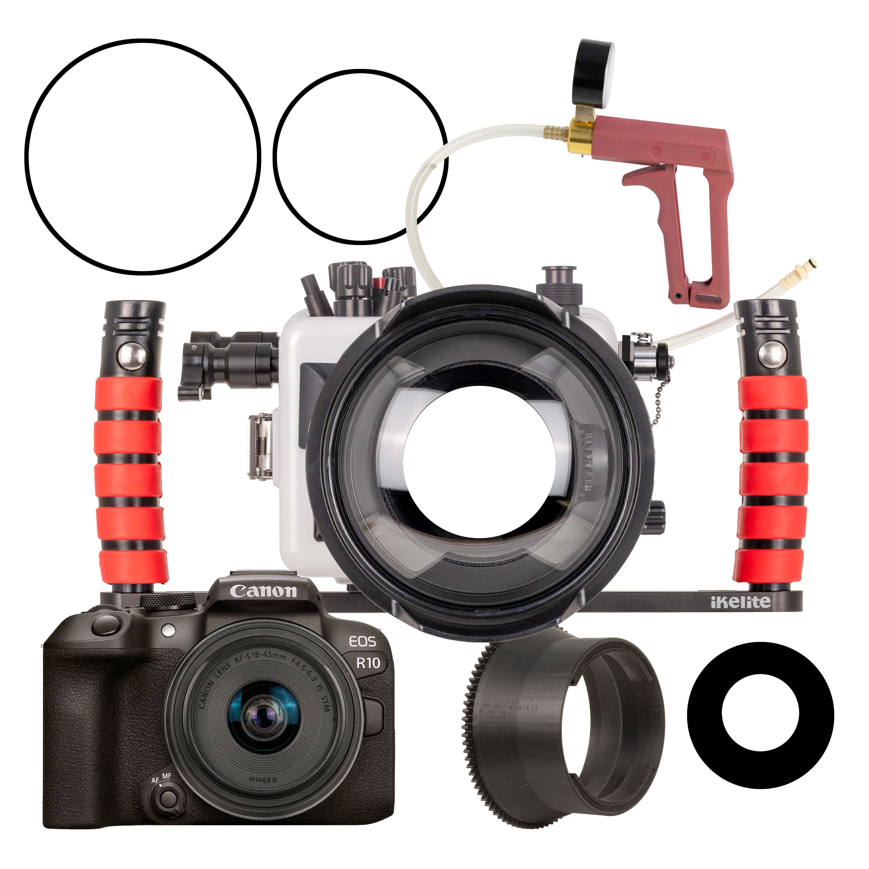 Ikelite 200DLM/D Underwater Housing and Canon EOS R10 Camera Deluxe Version Complete Kit