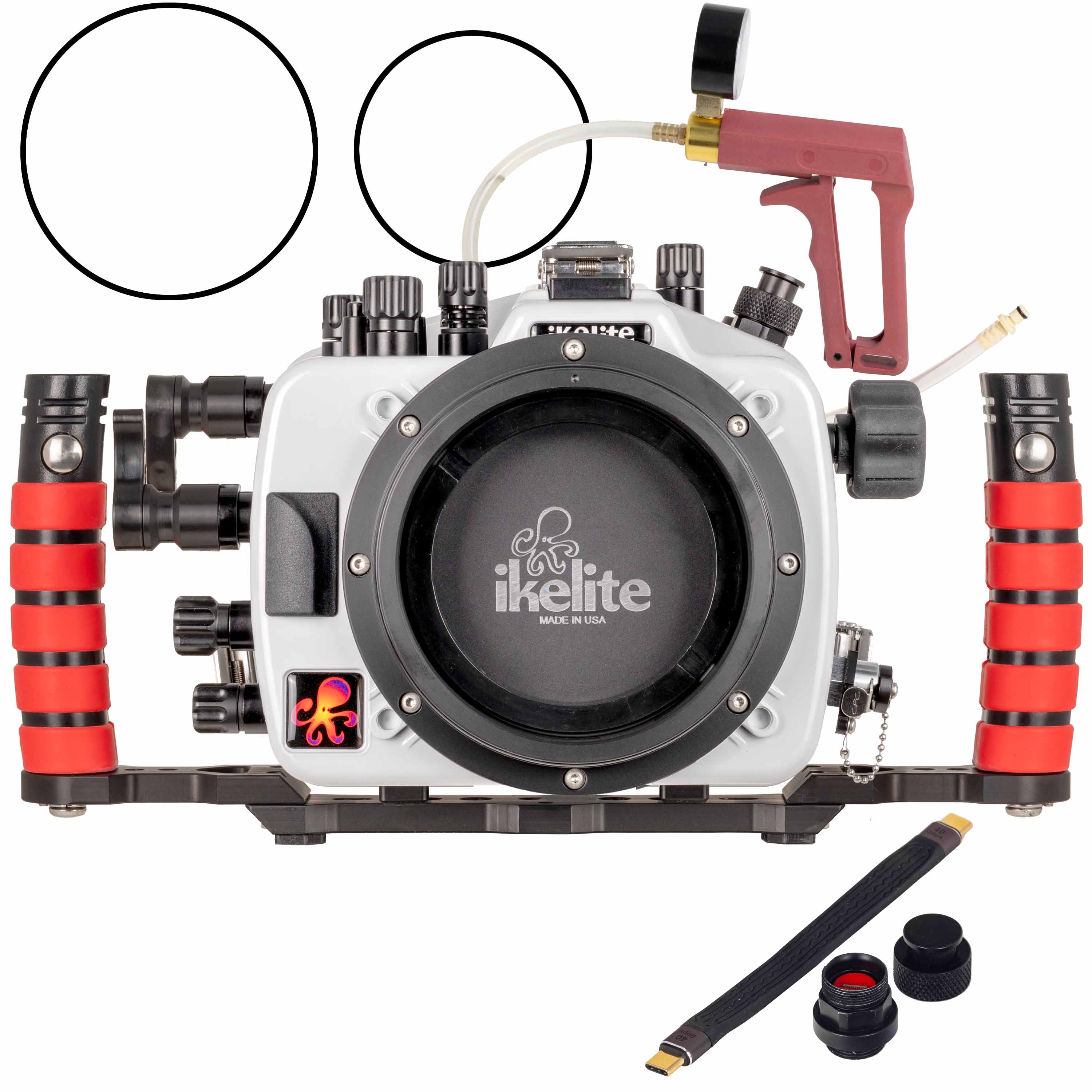 Ikelite 200DL Underwater Housing for Sony a9 III Deluxe Version with Handles, Vacuum Pump, & USB-C Charging Bulkhead