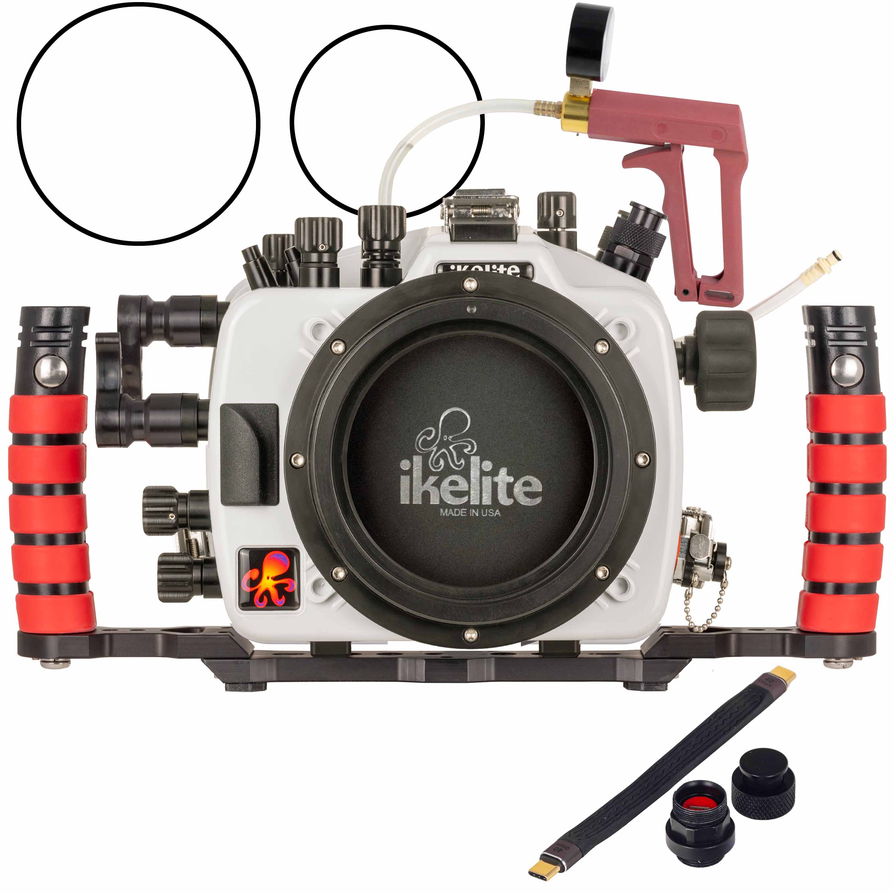 Ikelite 200DL Underwater Housing for Sony a1 II Deluxe Version with Handles, Vacuum Pump, & USB-C Charging Bulkhead