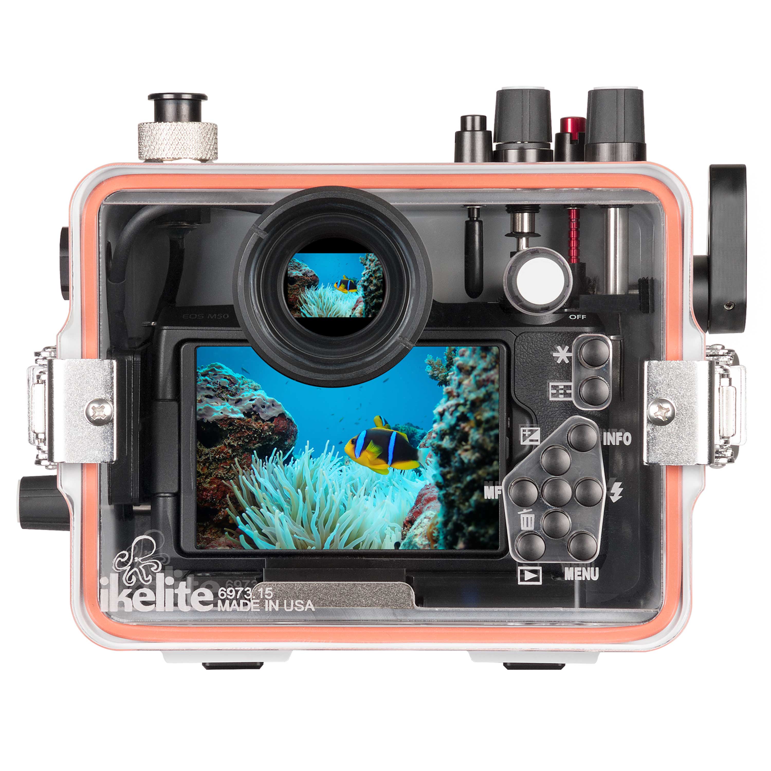 200DLM/A Underwater TTL Housing for Canon EOS M50, Kiss M Mirrorless D